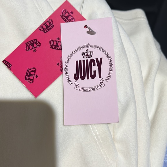 New Juicy by Juicy Couture Hooded Long Velour Pebble Jogger Pant Women's Size 1X - Picture 4 of 7